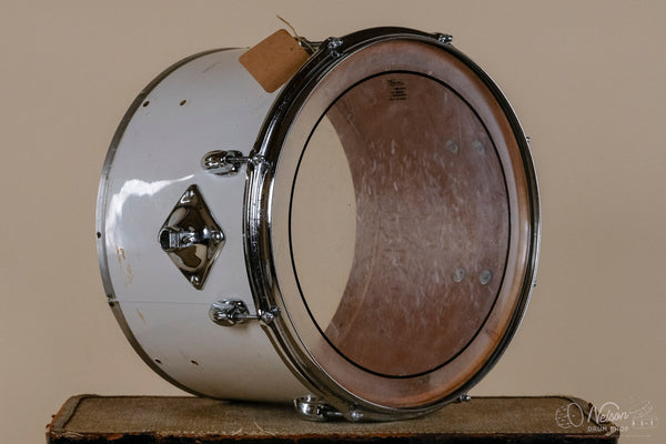 1970s Slingerland 3 ply Concert Tom in White - 10x14