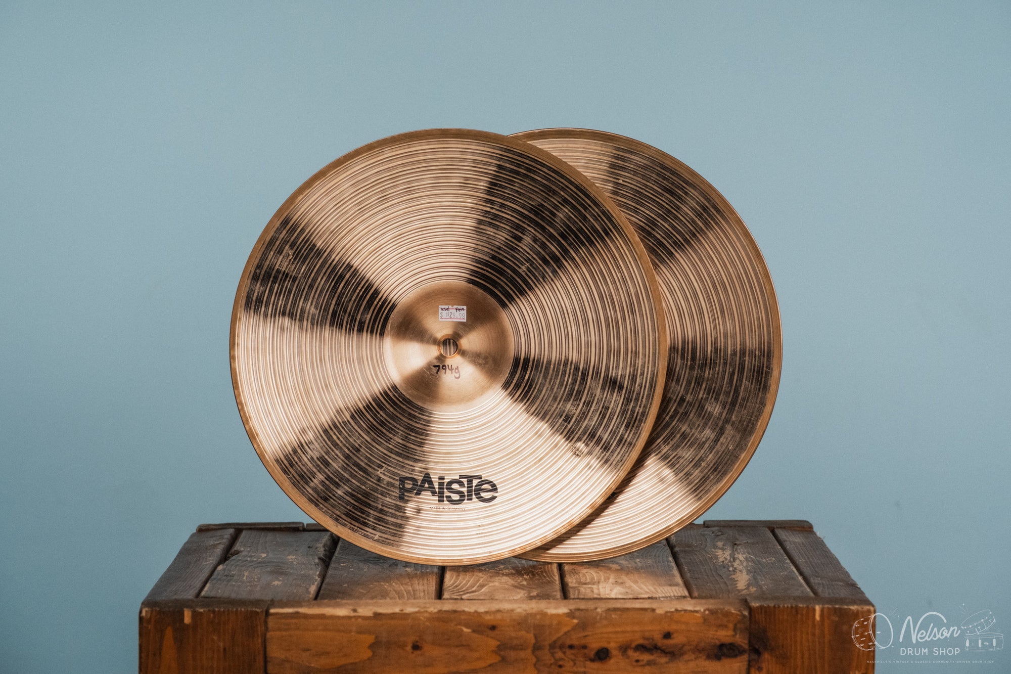 Used Paiste 802 Hi-Hats - 13"