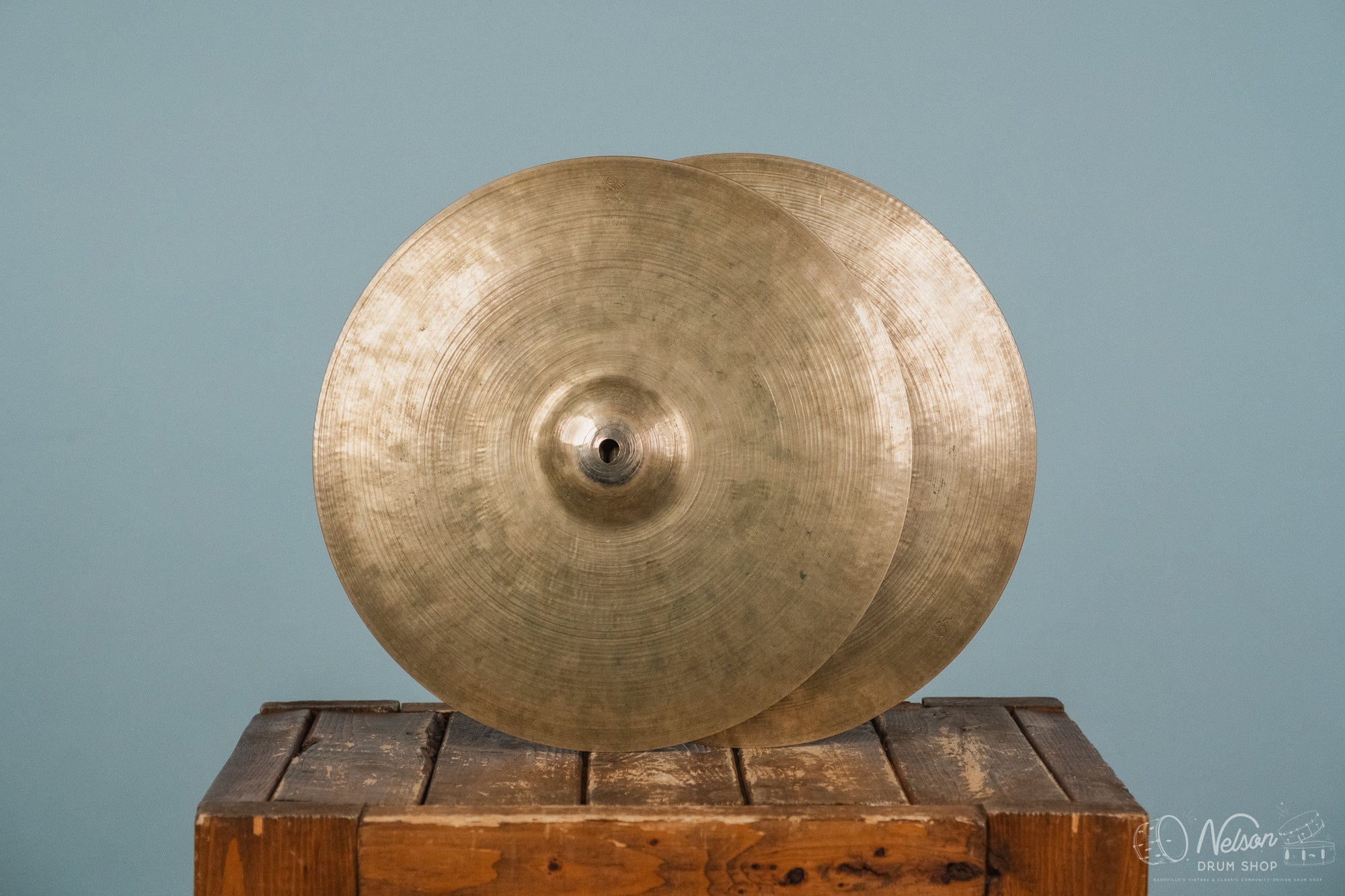 1950s K Zildjian Istanbul Old Stamp IV Hi Hats - 14"