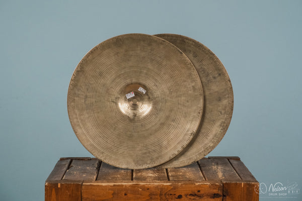 1950s K Zildjian Istanbul Old Stamp IV Hi Hats - 14"