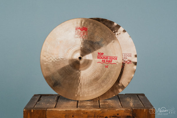 Used Paiste 2002 Sound Edge Hi Hats - 14"