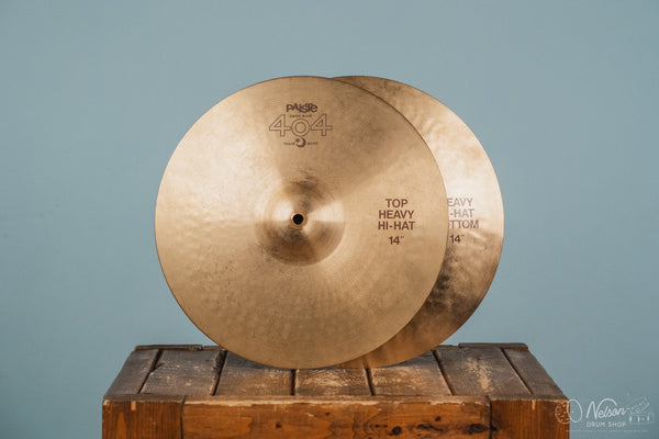 Used Paiste 404 Heavy Hi Hats - 14"