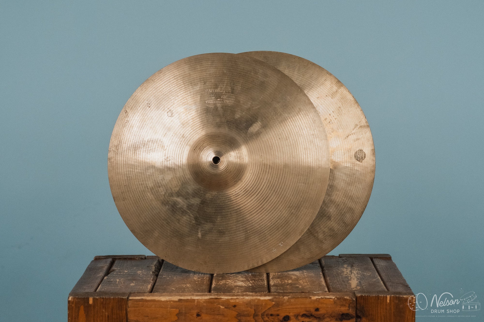 1960s Paiste Pre-Serial 602 Hats - 14"