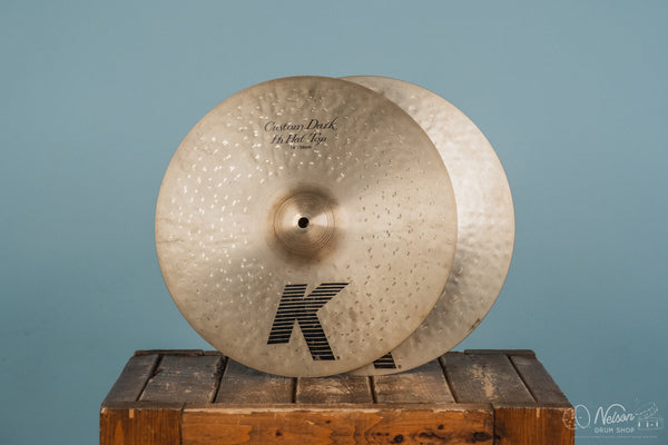 Used Zildjian K Custom Dark Hi Hats - 14"