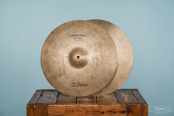 Used A Zildjian New Beat Hi-Hats -14"
