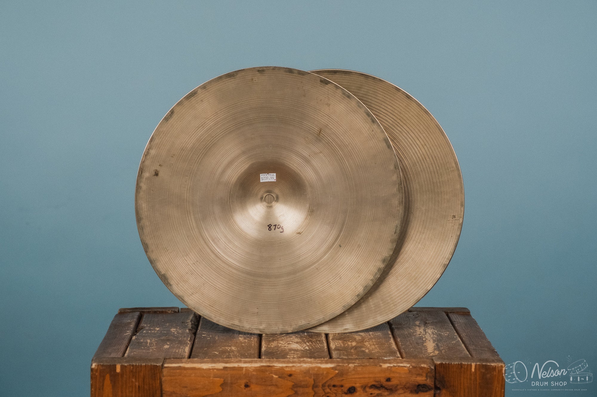 1960s Zildjian Avedis Hi-Hats - 14"