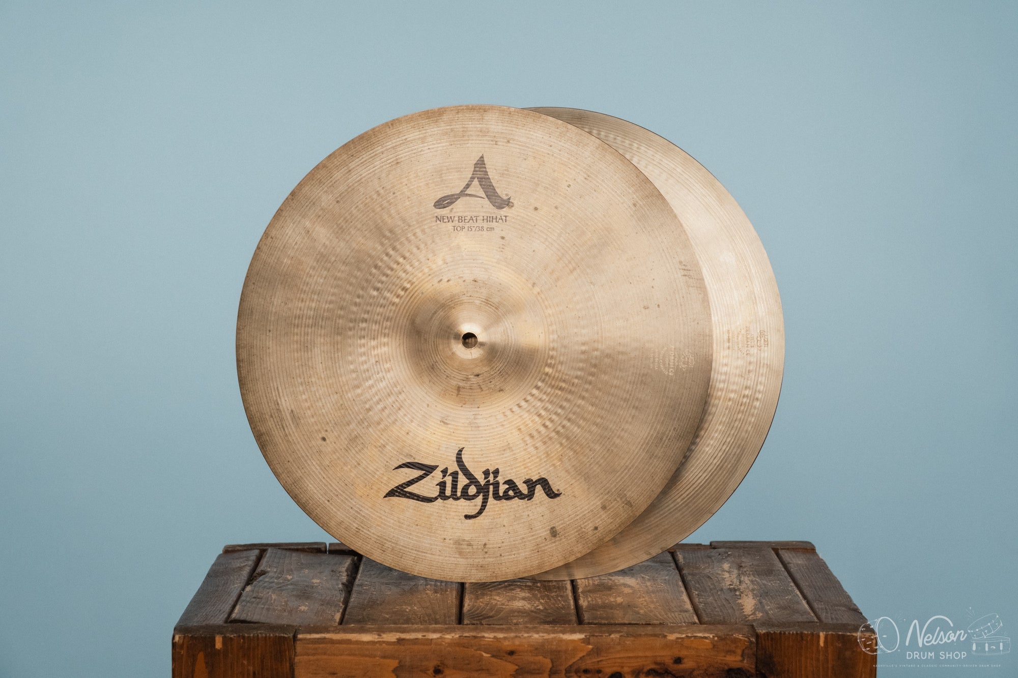 Used A Zildjian New Beat Hi-Hats -15"