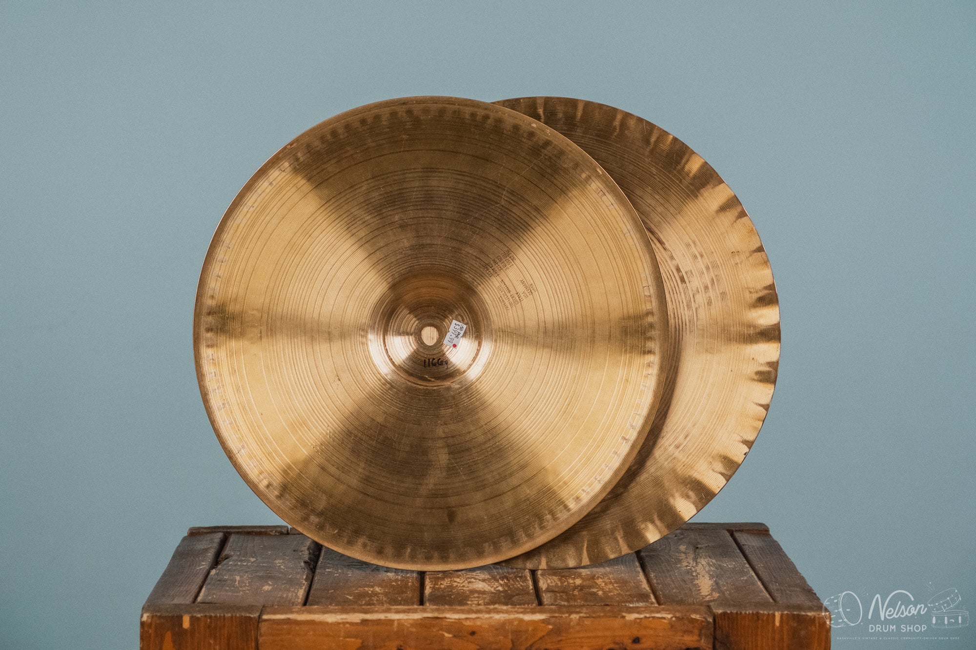 1970s Paiste 2002 Black Label Sound Edge Hi Hats - 15"