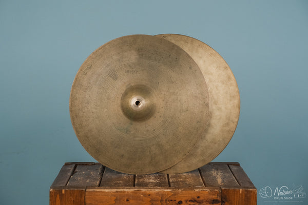 1960s A Zildjian Hi Hats - 15"