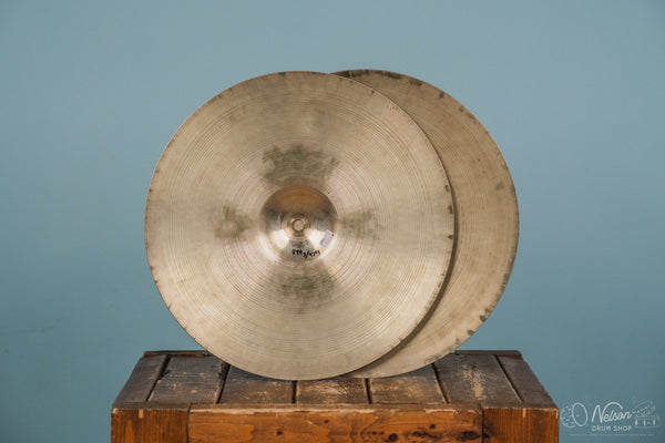 1960s A Zildjian Hi Hats - 15"
