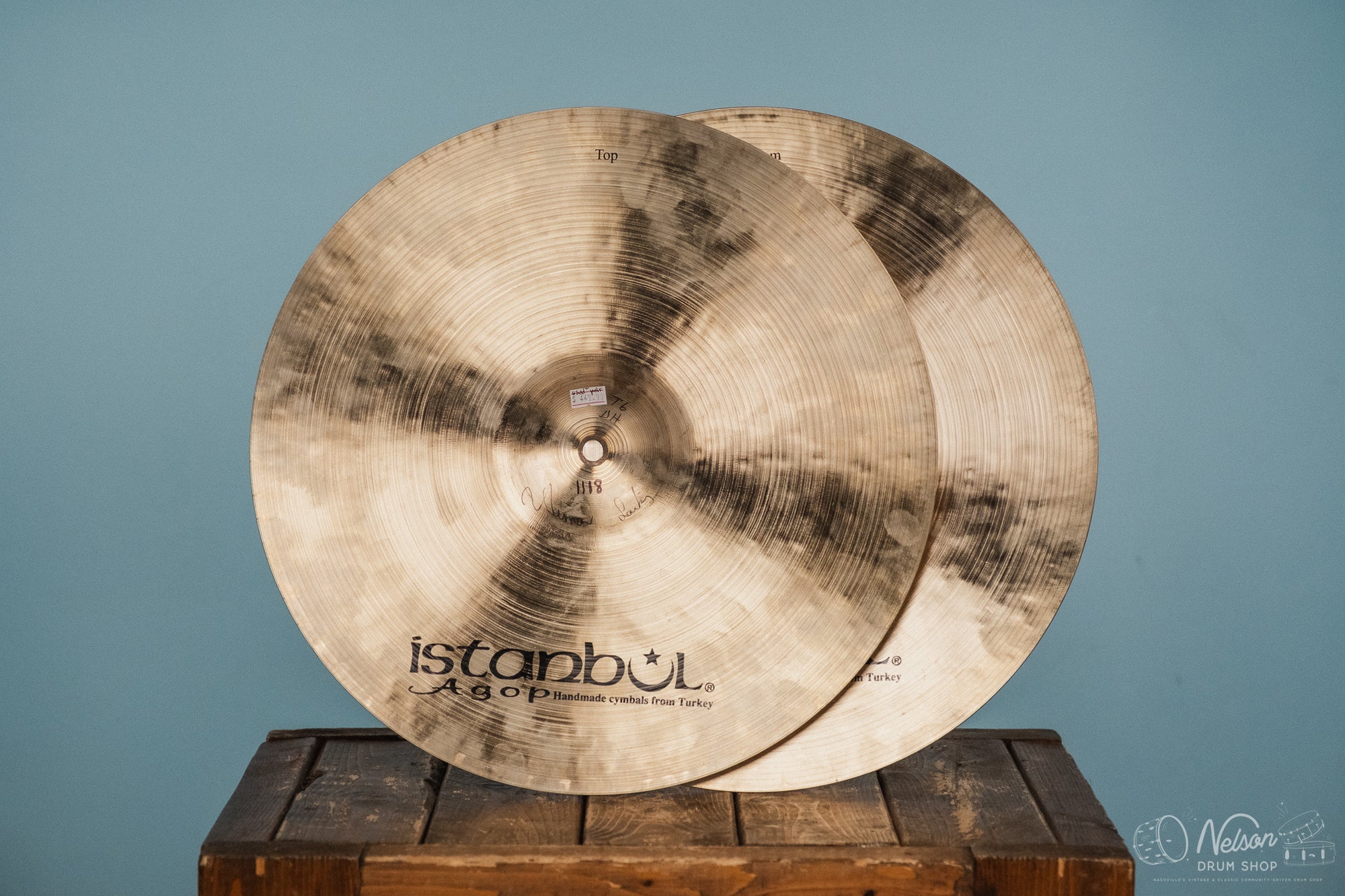 Used Istanbul Agop Traditional Dark Hi-Hats - 16"