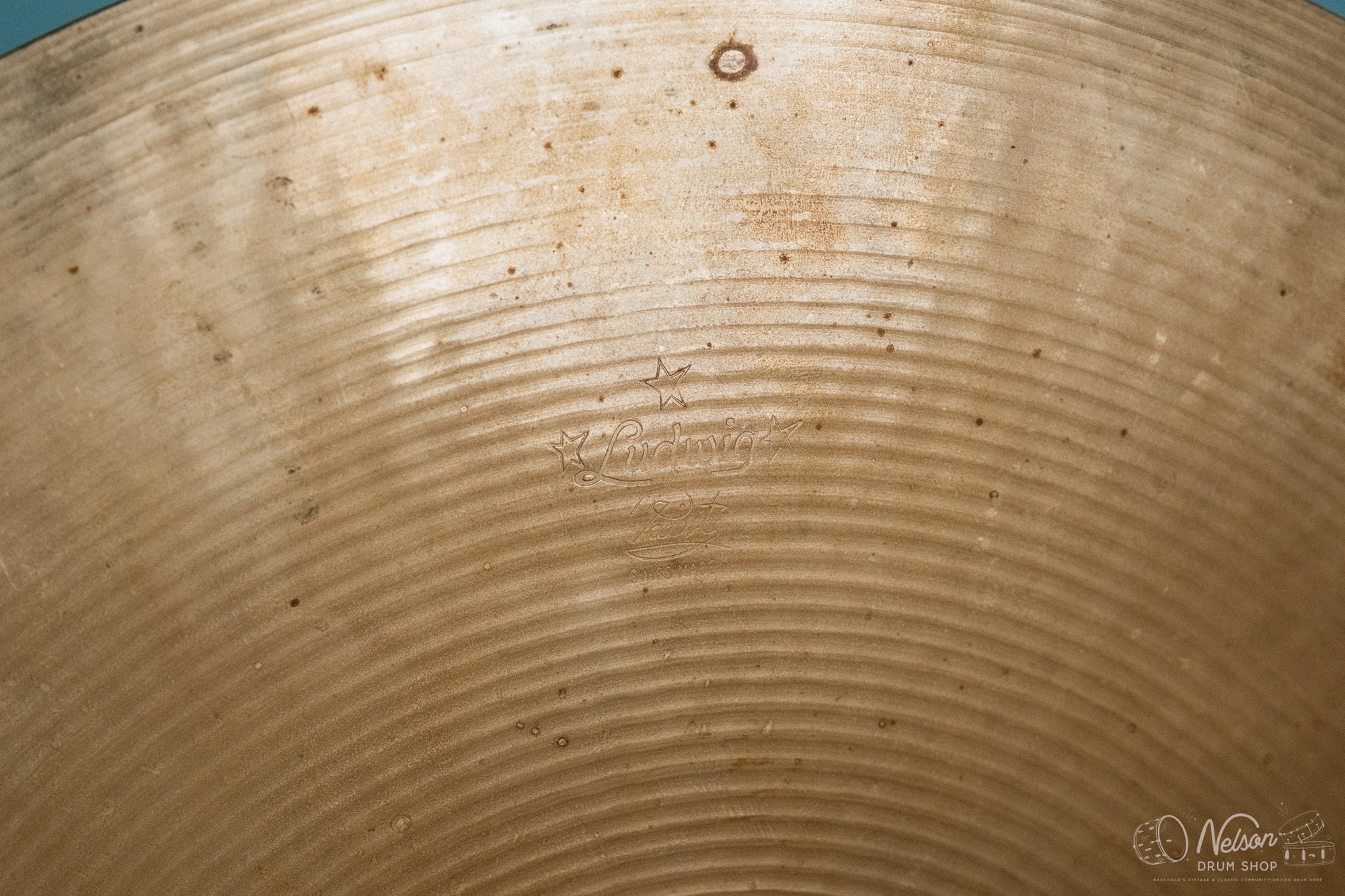 1960s Ludwig Paiste 3 Star Swiss Made Crash - 16"