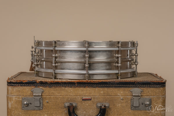 1920s Ludwig 'Dance' 2 pc Heavy NOB 10 lug w/ Timepiece - 4x14