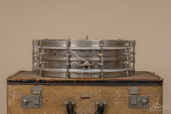 1920s Ludwig 'Dance' 2 pc Heavy NOB 10 lug w/ Timepiece - 4x14