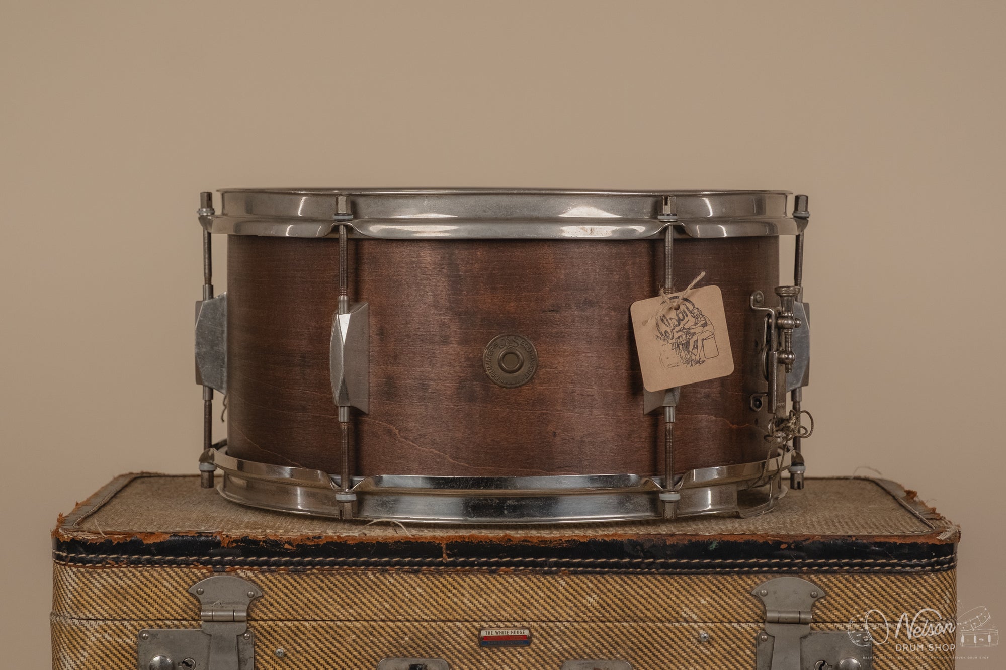 1930s Leedy & Sons (Strupe) refinished in Mahogany - 7x14