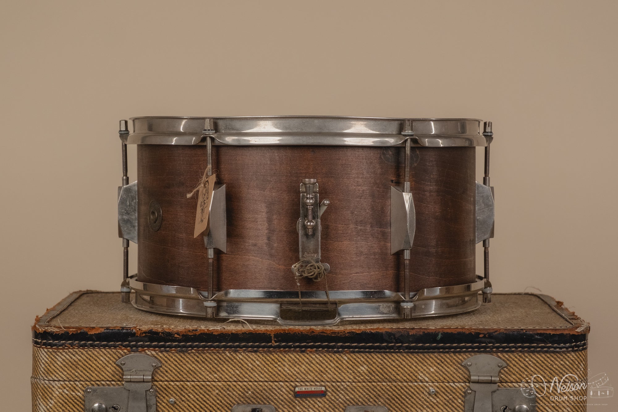 1930s Leedy & Sons (Strupe) refinished in Mahogany - 7x14