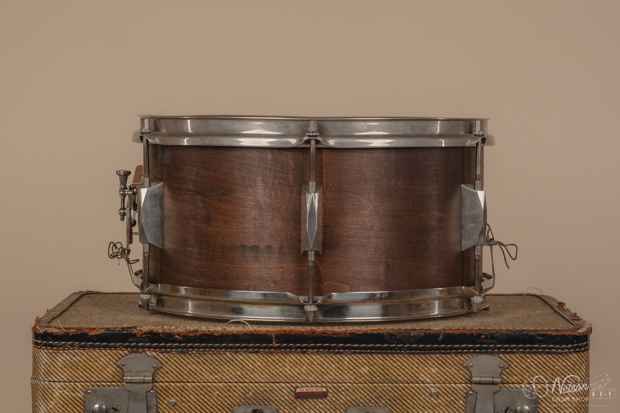 1930s Leedy & Sons (Strupe) refinished in Mahogany - 7x14