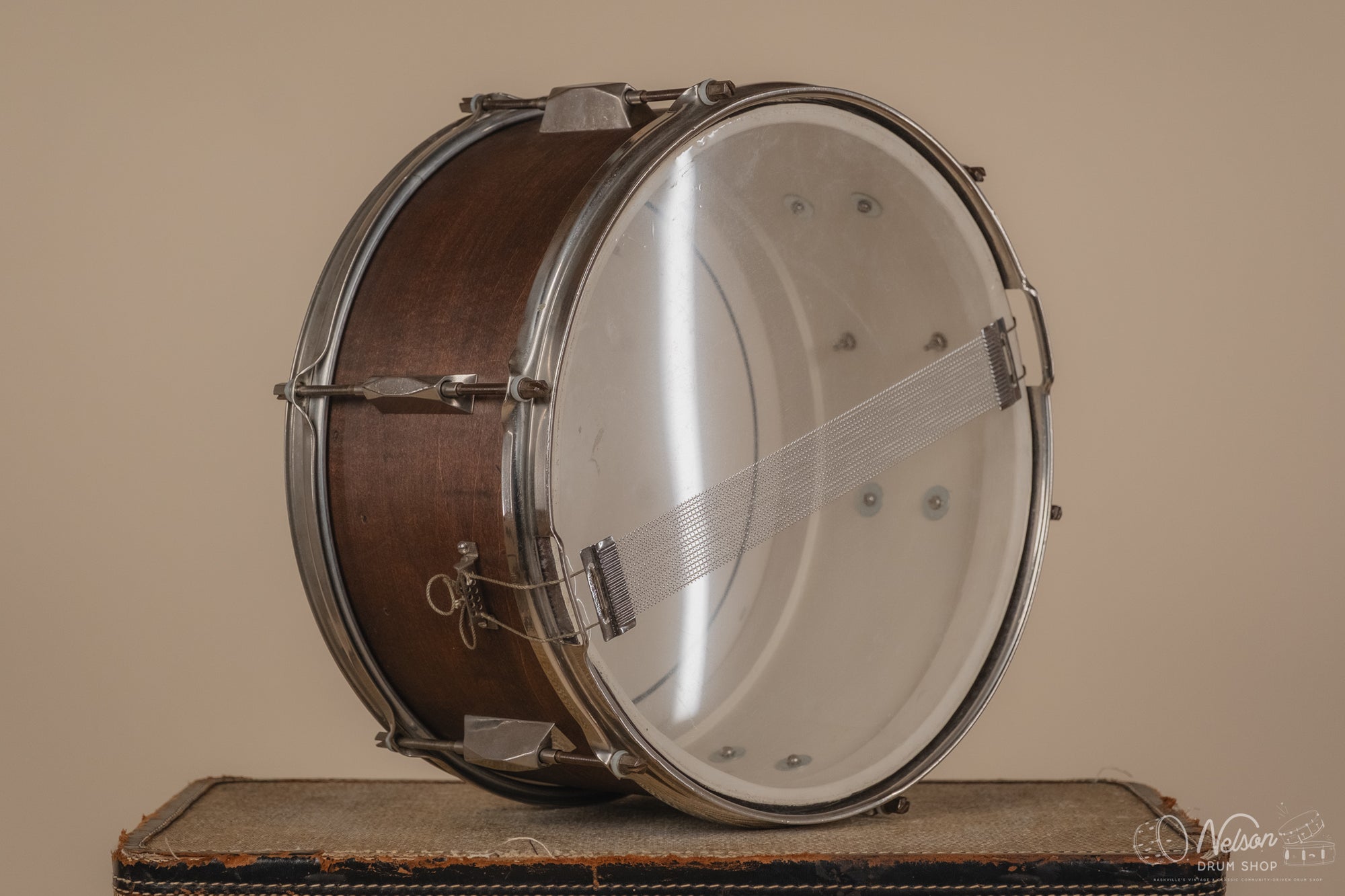 1930s Leedy & Sons (Strupe) refinished in Mahogany - 7x14