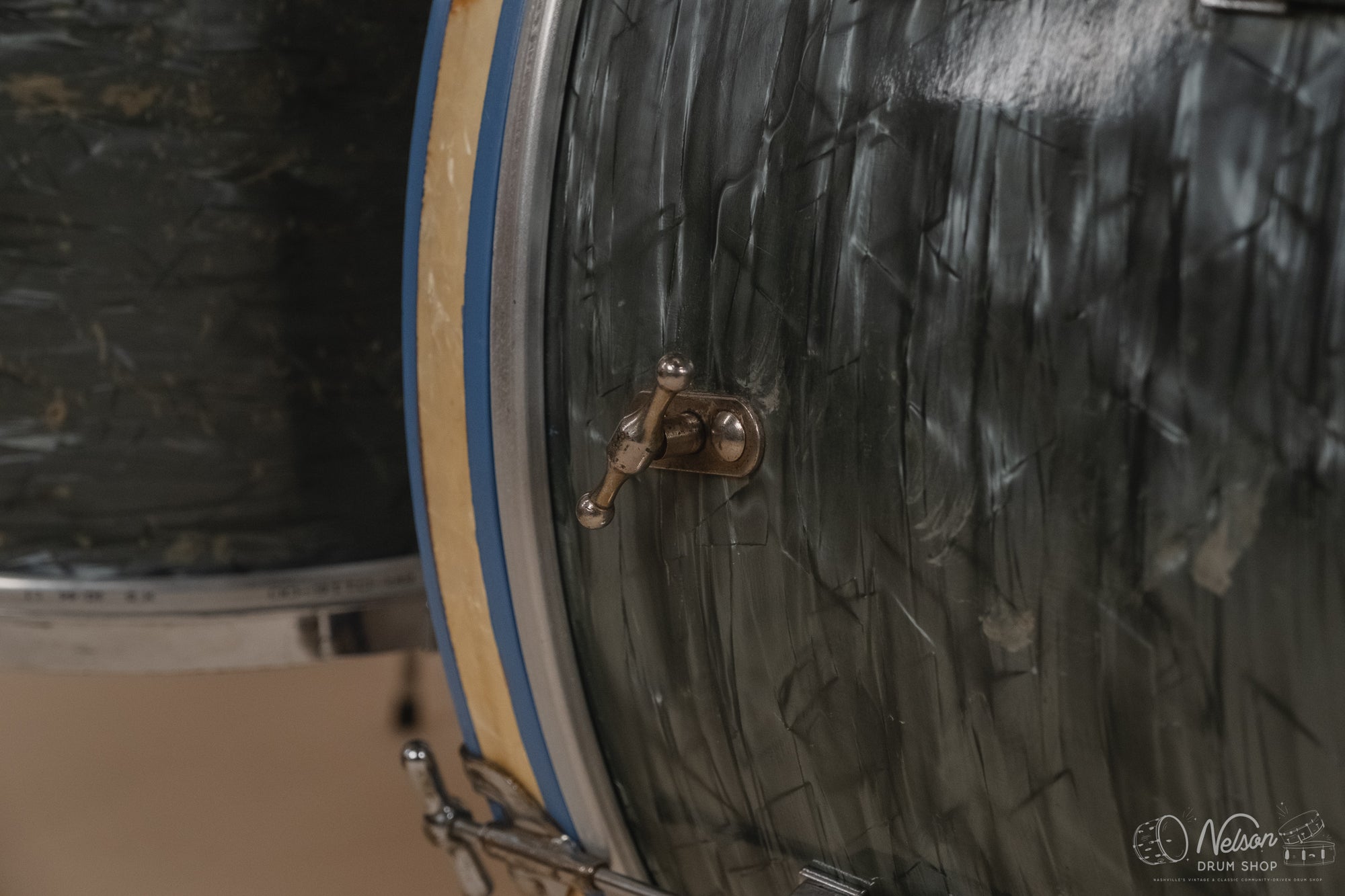 1940's Gretsch 'Broadkaster' in Midnight Blue Pearl - 9x13, 16x16, 14x24