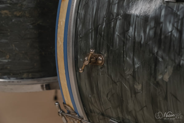 1940's Gretsch 'Broadkaster' in Midnight Blue Pearl - 9x13, 16x16, 14x24