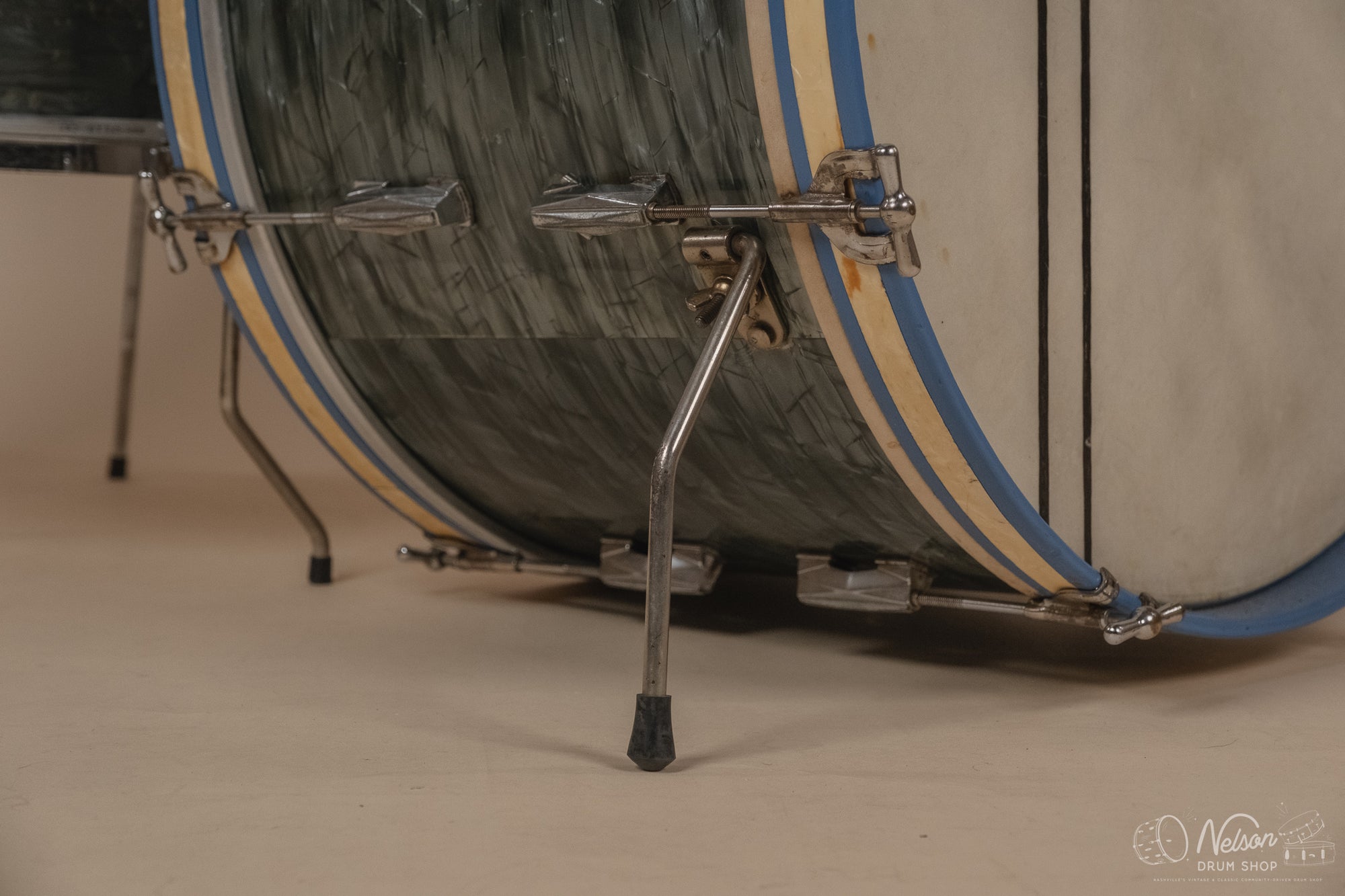 1940's Gretsch 'Broadkaster' in Midnight Blue Pearl - 9x13, 16x16, 14x24