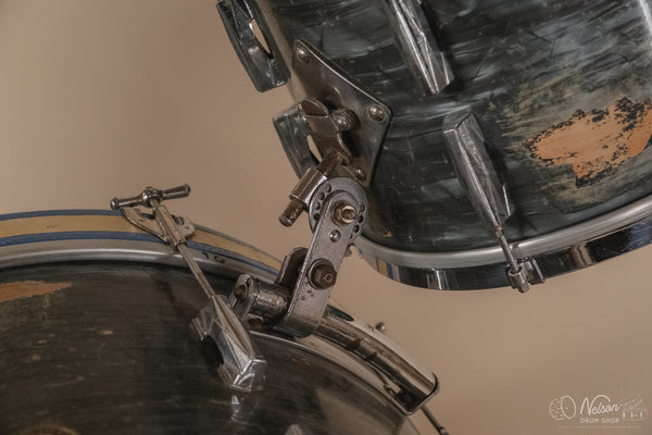 1940's Gretsch 'Broadkaster' in Midnight Blue Pearl - 9x13, 16x16, 14x24