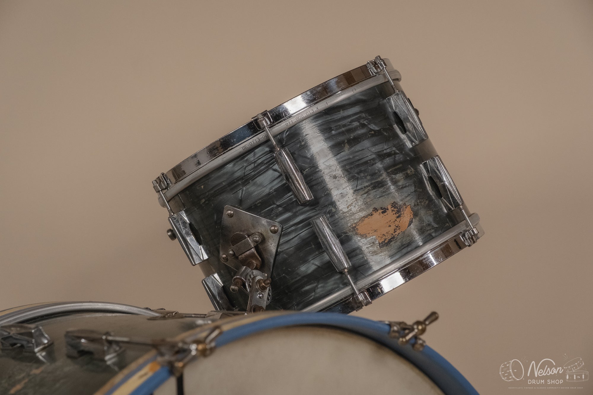 1940's Gretsch 'Broadkaster' in Midnight Blue Pearl - 9x13, 16x16, 14x24