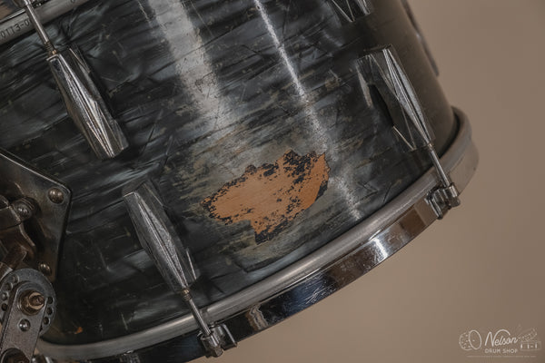 1940's Gretsch 'Broadkaster' in Midnight Blue Pearl - 9x13, 16x16, 14x24