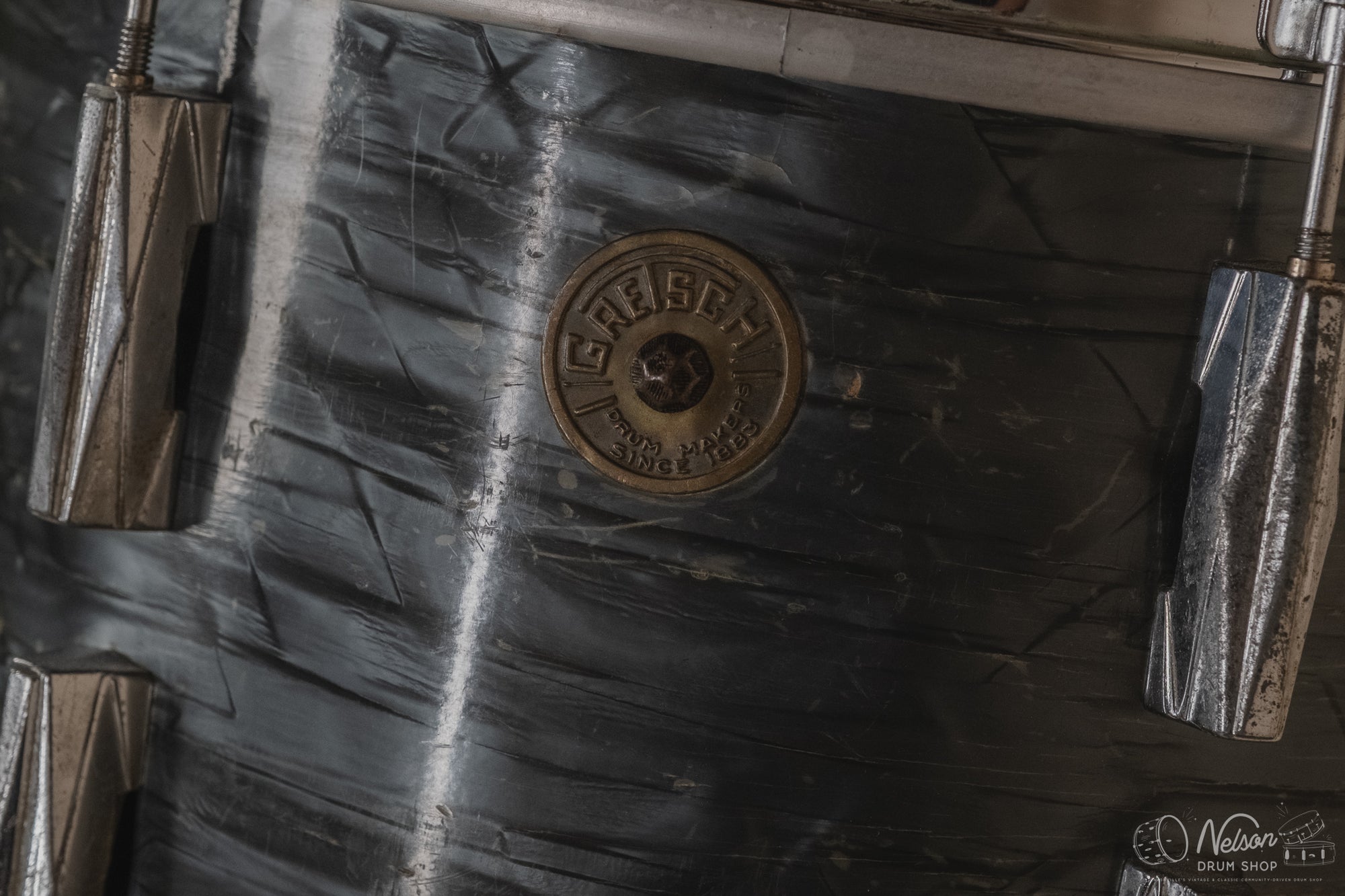 1940's Gretsch 'Broadkaster' in Midnight Blue Pearl - 9x13, 16x16, 14x24