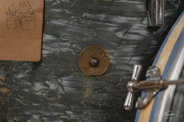 1940's Gretsch 'Broadkaster' in Midnight Blue Pearl - 9x13, 16x16, 14x24