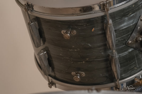 1940's Gretsch 'Broadkaster' in Midnight Blue Pearl - 9x13, 16x16, 14x24