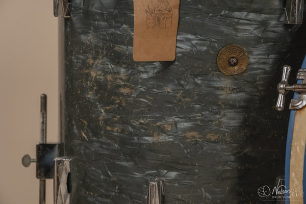 1940's Gretsch 'Broadkaster' in Midnight Blue Pearl - 9x13, 16x16, 14x24