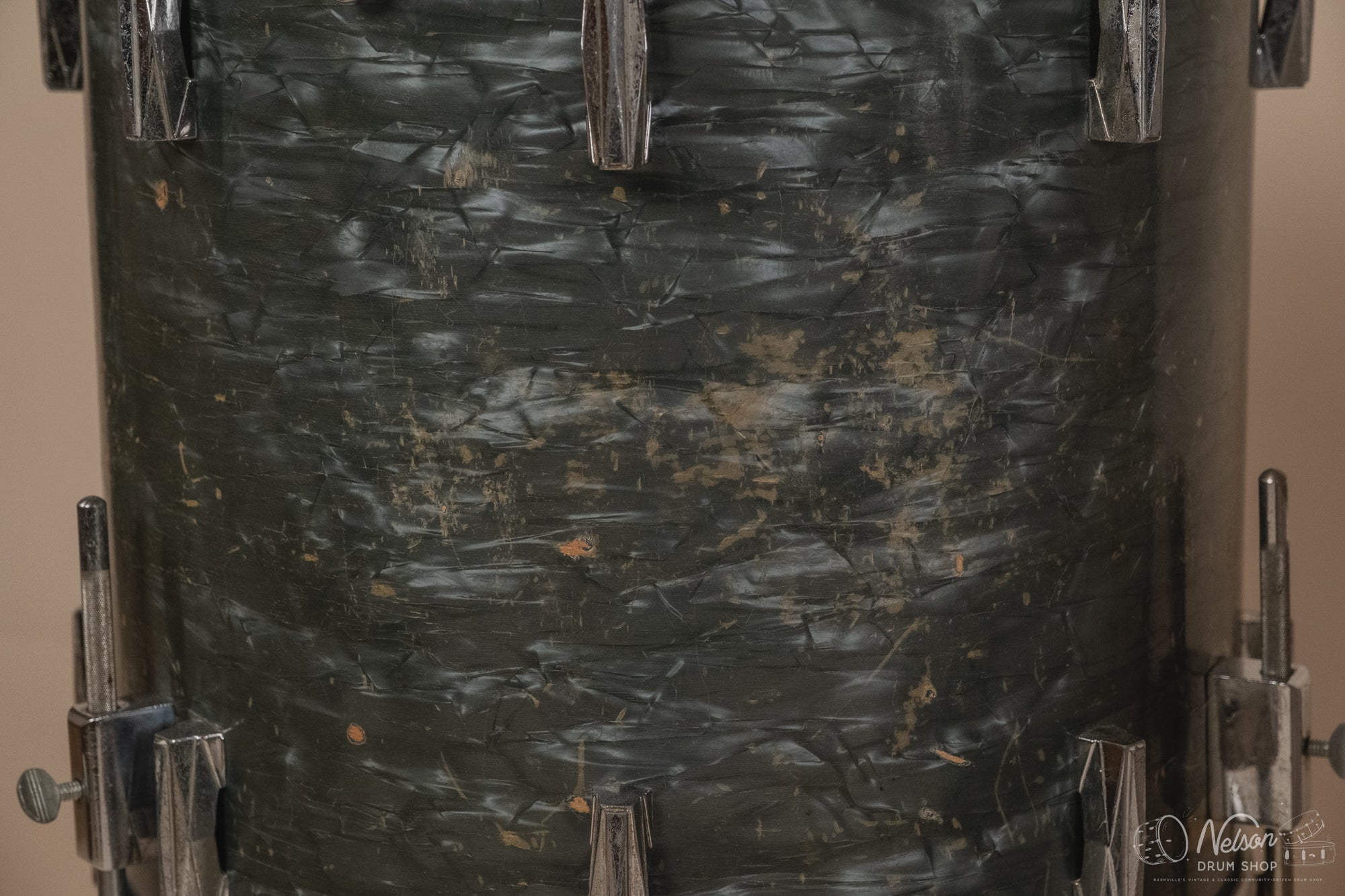 1940's Gretsch 'Broadkaster' in Midnight Blue Pearl - 9x13, 16x16, 14x24