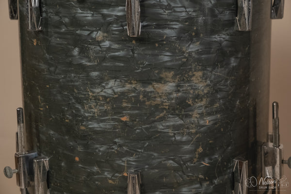 1940's Gretsch 'Broadkaster' in Midnight Blue Pearl - 9x13, 16x16, 14x24