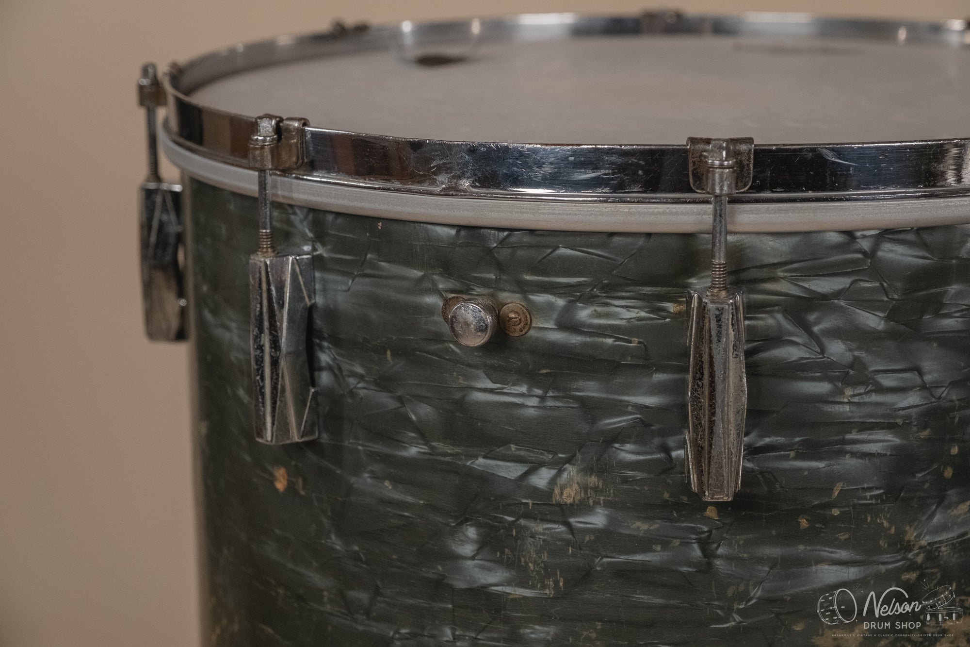 1940's Gretsch 'Broadkaster' in Midnight Blue Pearl - 9x13, 16x16, 14x24