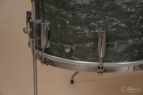 1940's Gretsch 'Broadkaster' in Midnight Blue Pearl - 9x13, 16x16, 14x24