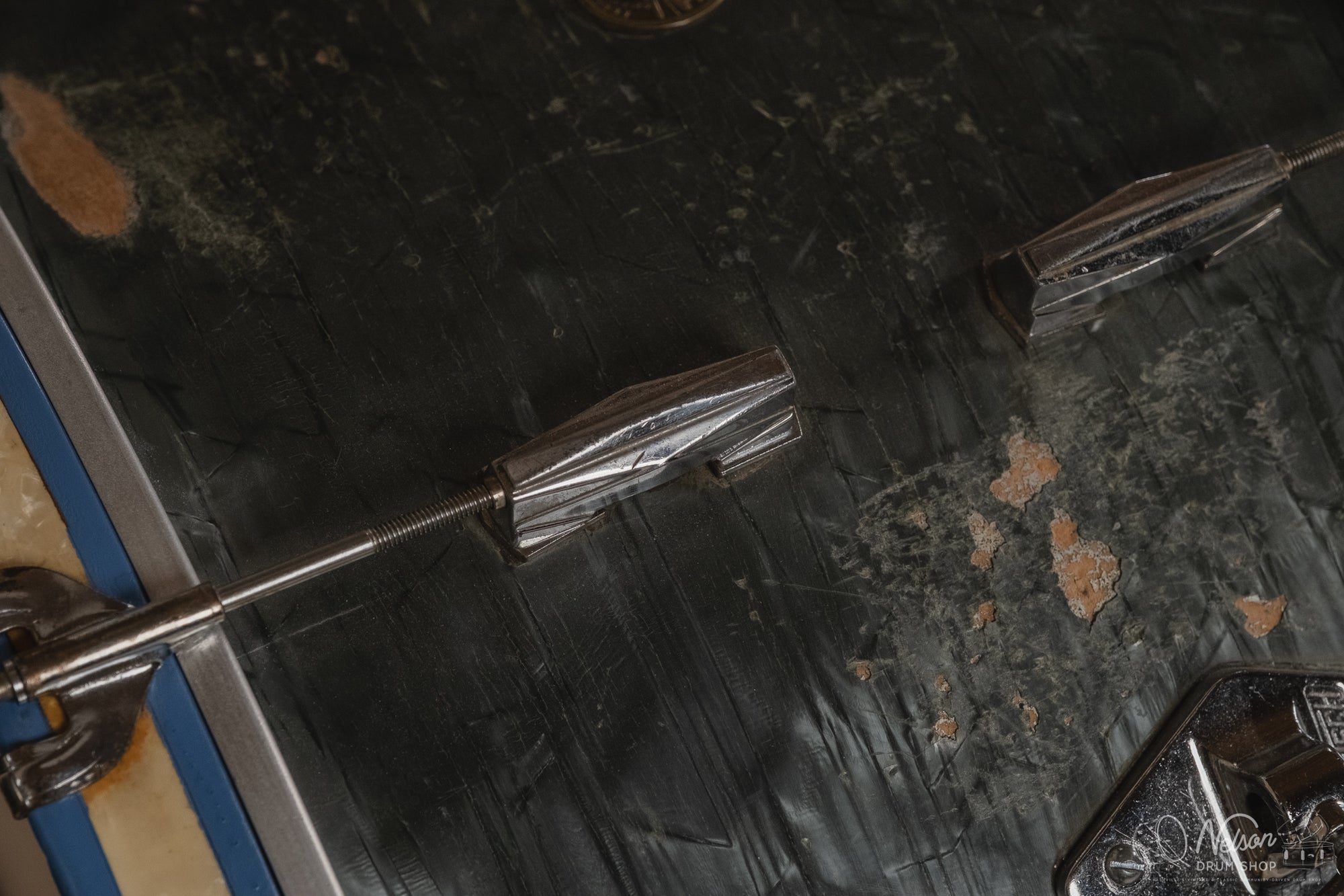 1940's Gretsch 'Broadkaster' in Midnight Blue Pearl - 9x13, 16x16, 14x24