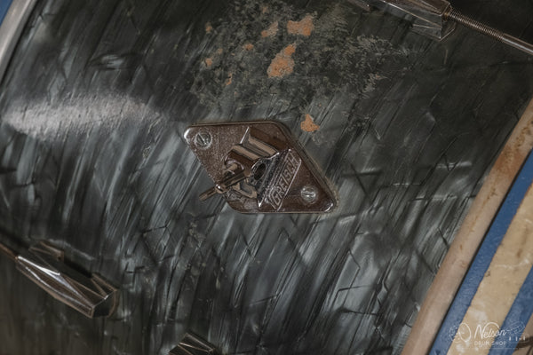 1940's Gretsch 'Broadkaster' in Midnight Blue Pearl - 9x13, 16x16, 14x24