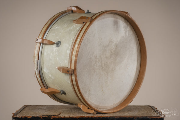 Early 1940s WFL 'Victorious' in White Marine Pearl - 7x14