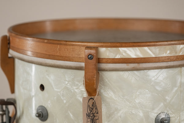 Early 1940s WFL 'Victorious' in White Marine Pearl - 7x14