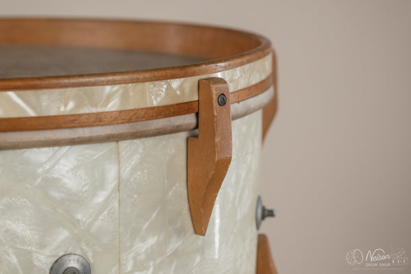 Early 1940s WFL 'Victorious' in White Marine Pearl - 7x14