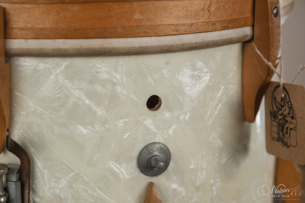 Early 1940s WFL 'Victorious' in White Marine Pearl - 7x14