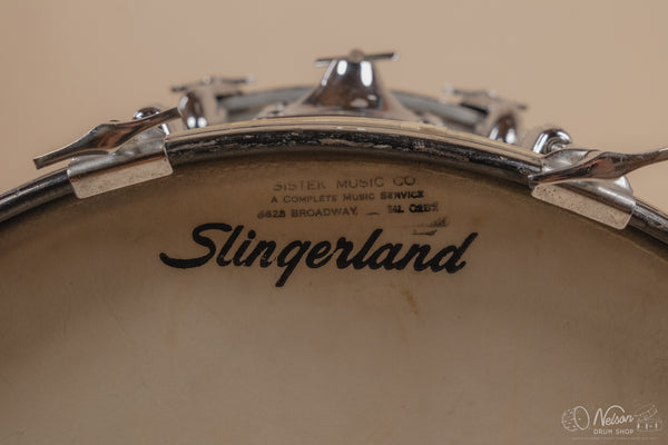 1950/60s Slingerland in Black Diamond Pearl - 14x22, 16x16, 8x12