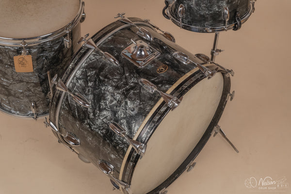 1950/60s Slingerland in Black Diamond Pearl - 14x22, 16x16, 8x12