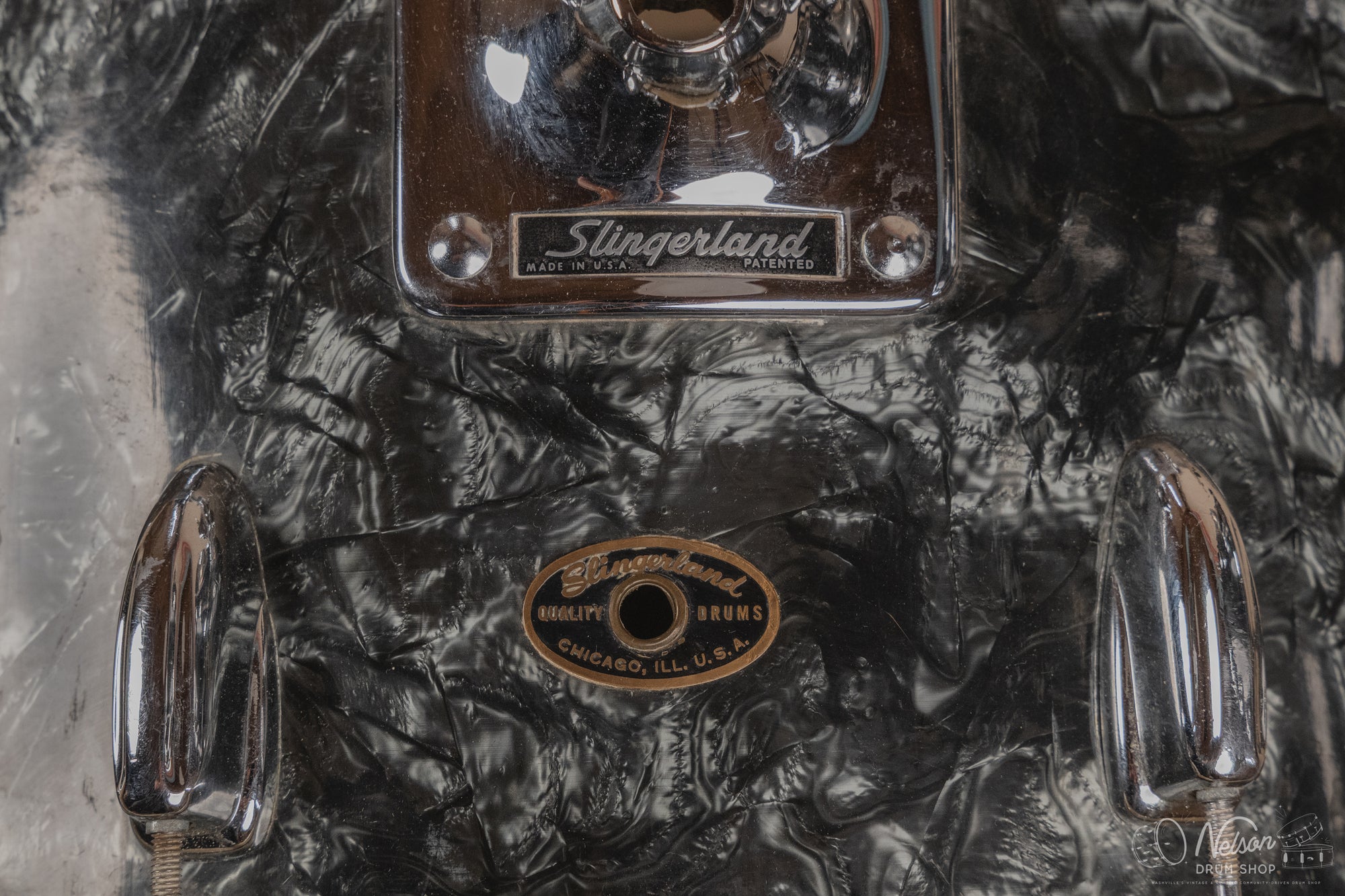 1950/60s Slingerland in Black Diamond Pearl - 14x22, 16x16, 8x12