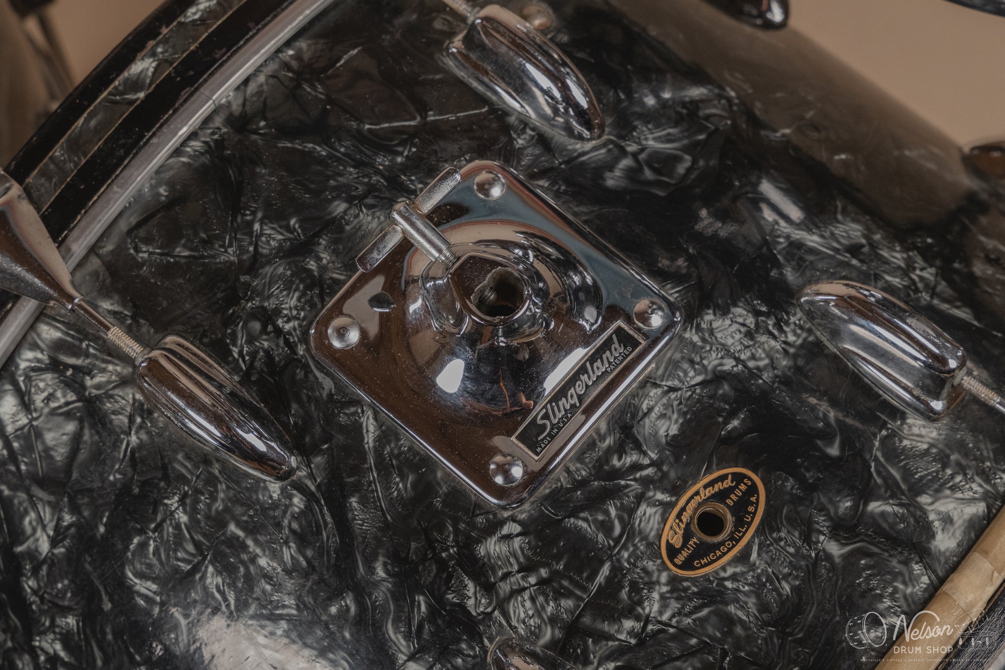 1950/60s Slingerland in Black Diamond Pearl - 14x22, 16x16, 8x12