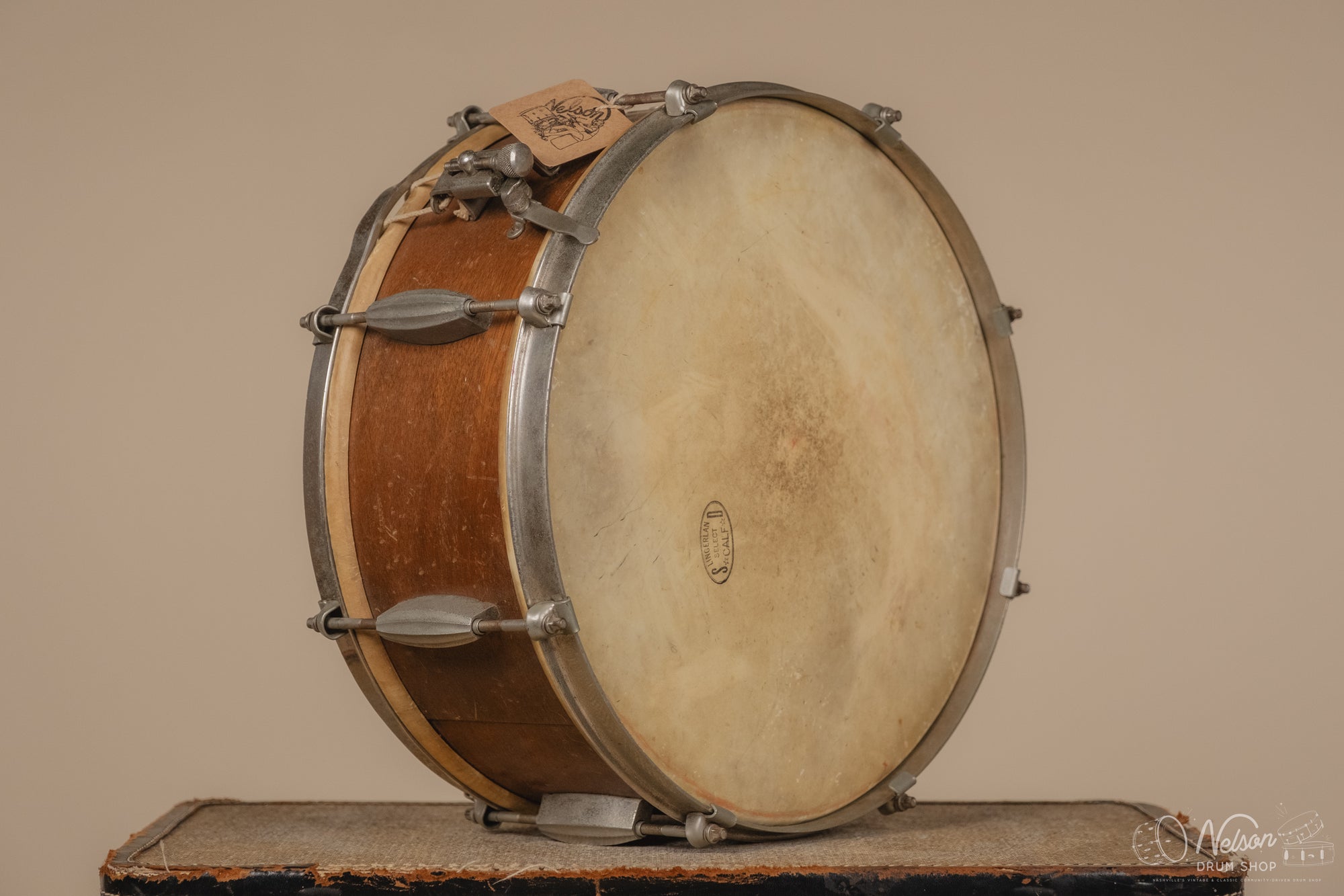 1950's Slingerland Student Model Radio King in Lacquered Mahogany - 5.5x14