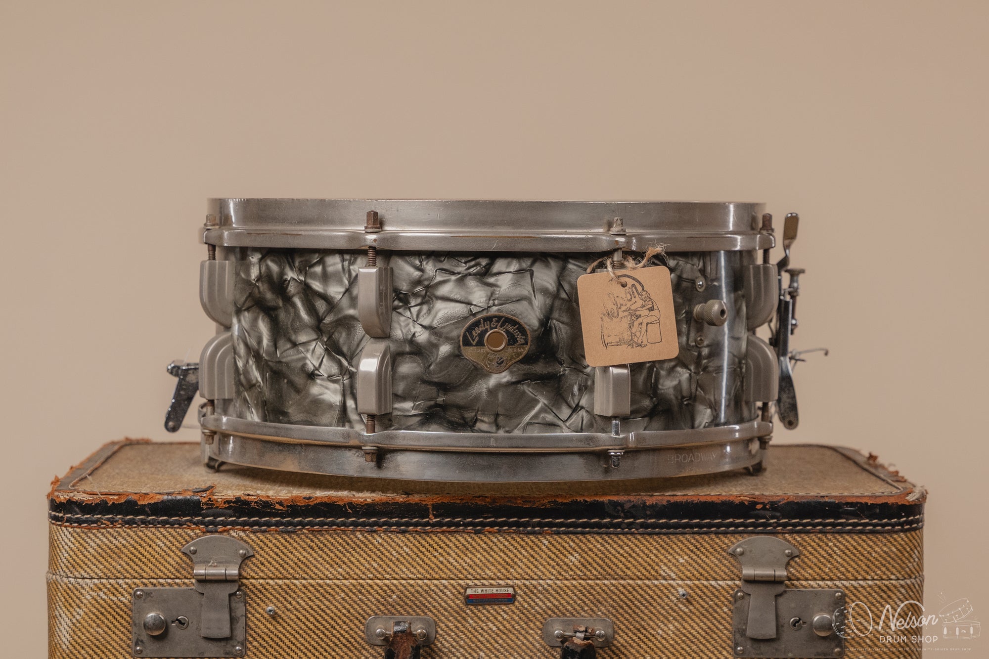 1950s Leedy & Ludwig 'Broadway' in Black Pearl - 6.5x14