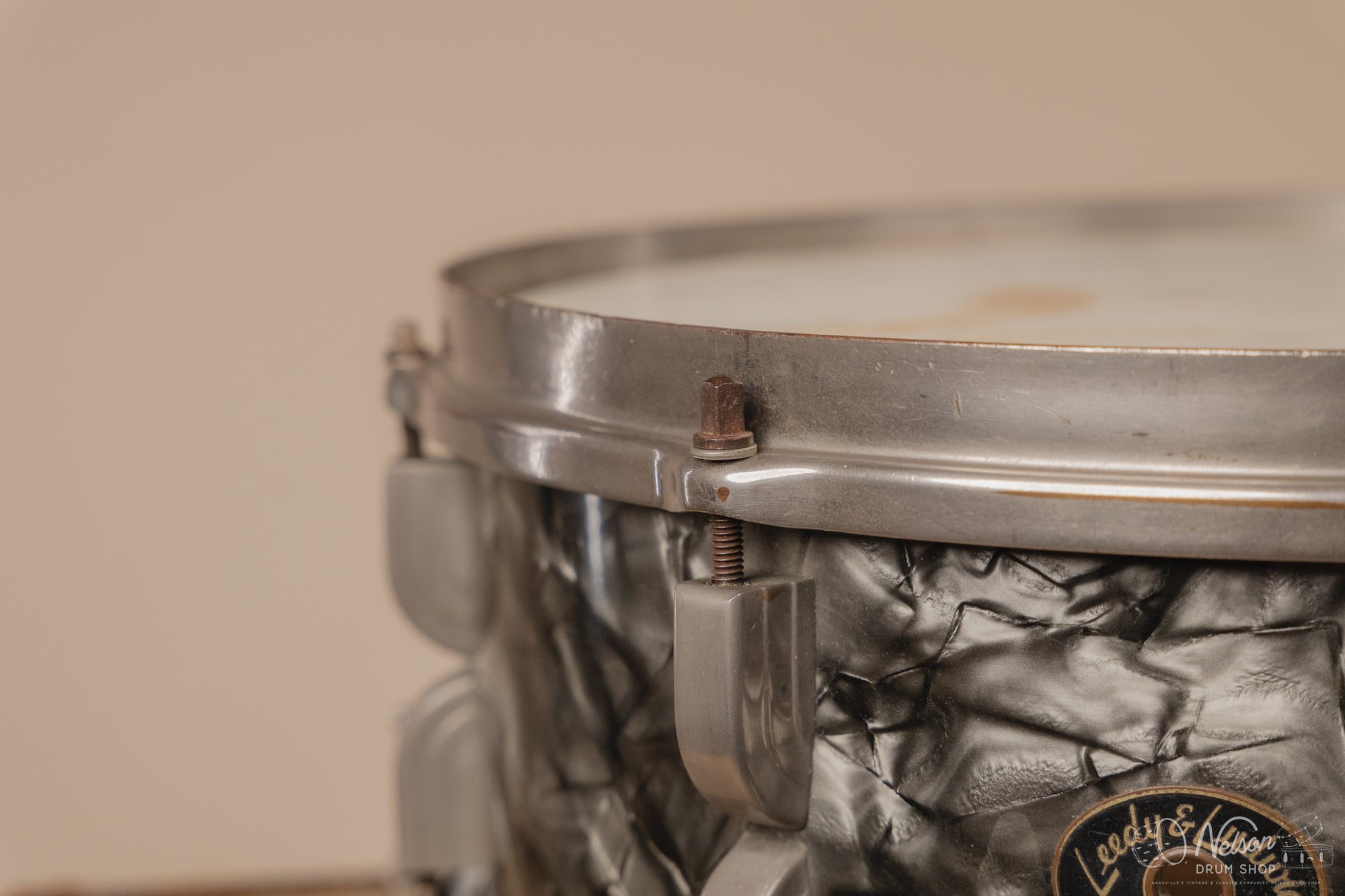 1950s Leedy & Ludwig 'Broadway' in Black Pearl - 6.5x14