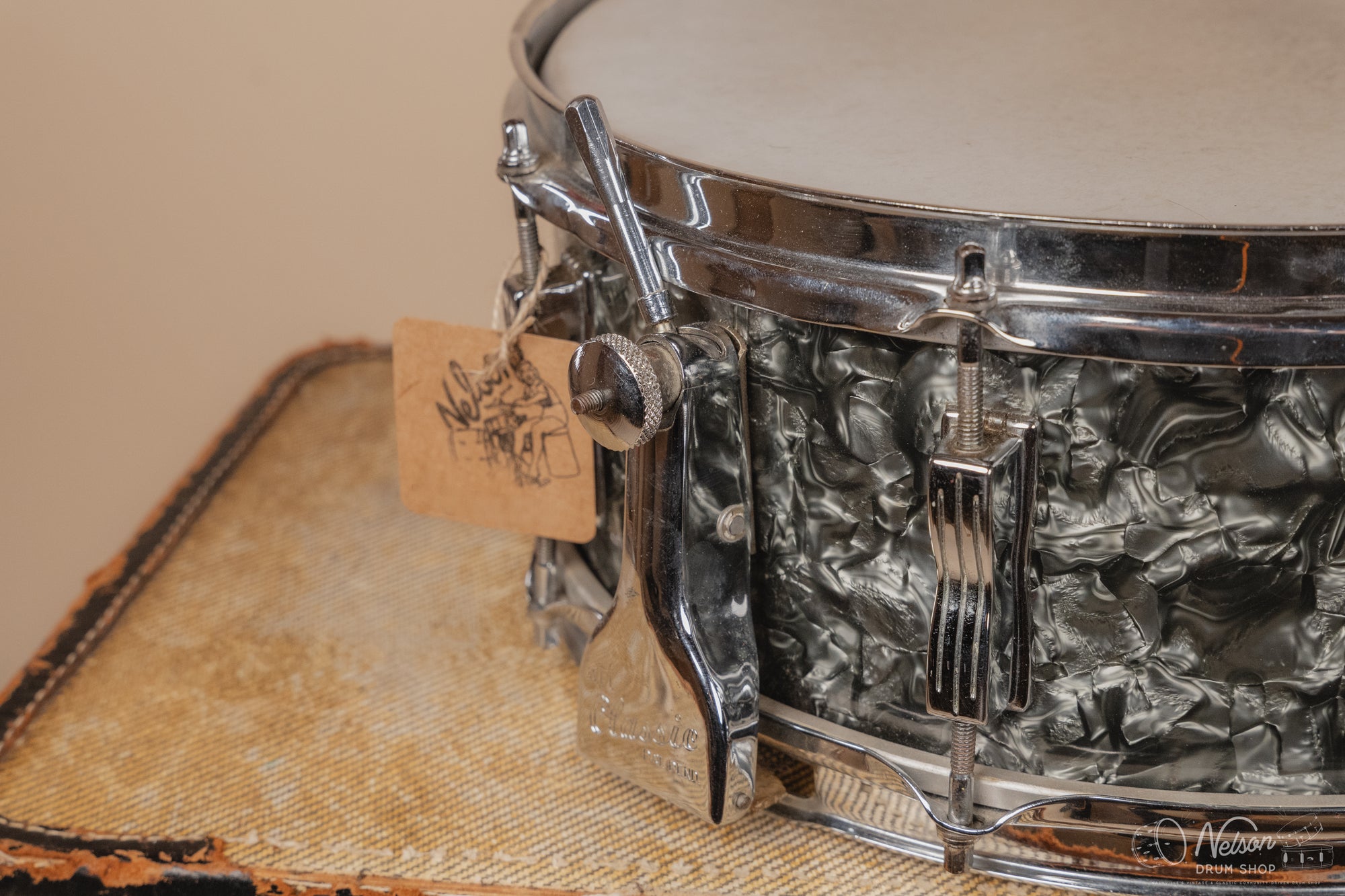 DEC 12 1959 Ludwig Buddy rich Model 'Super Classic' in Black Diamond Pearl - 5.5x14